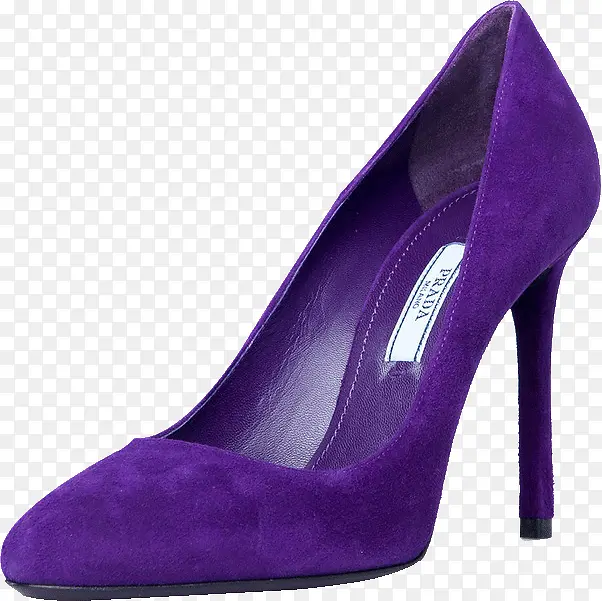 紫色女士高跟鞋