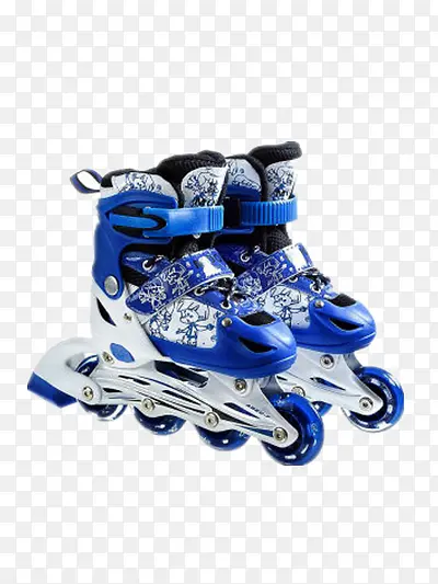 蓝色轮滑鞋