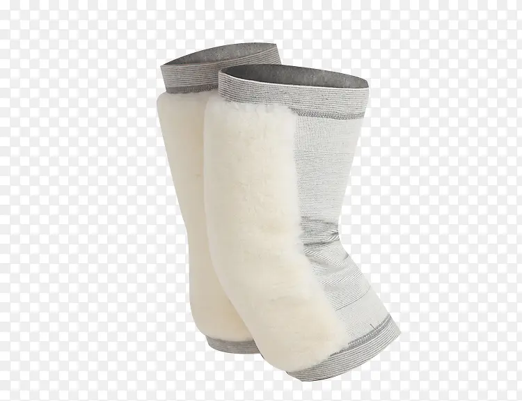 灰色加厚冬季护膝素材