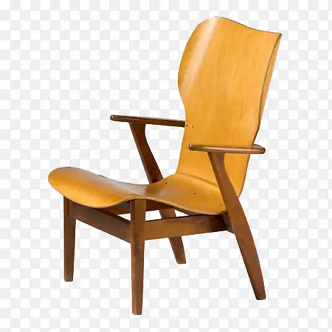 实木黄色椅子