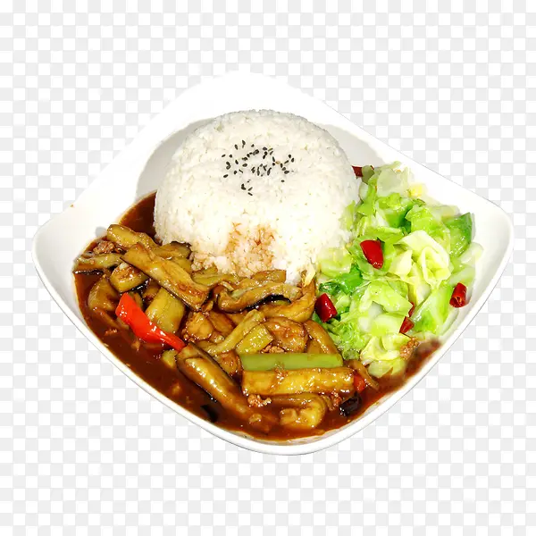 肉末茄子饭