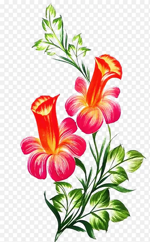 手绘花卉