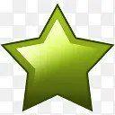 绿色的五角星图标