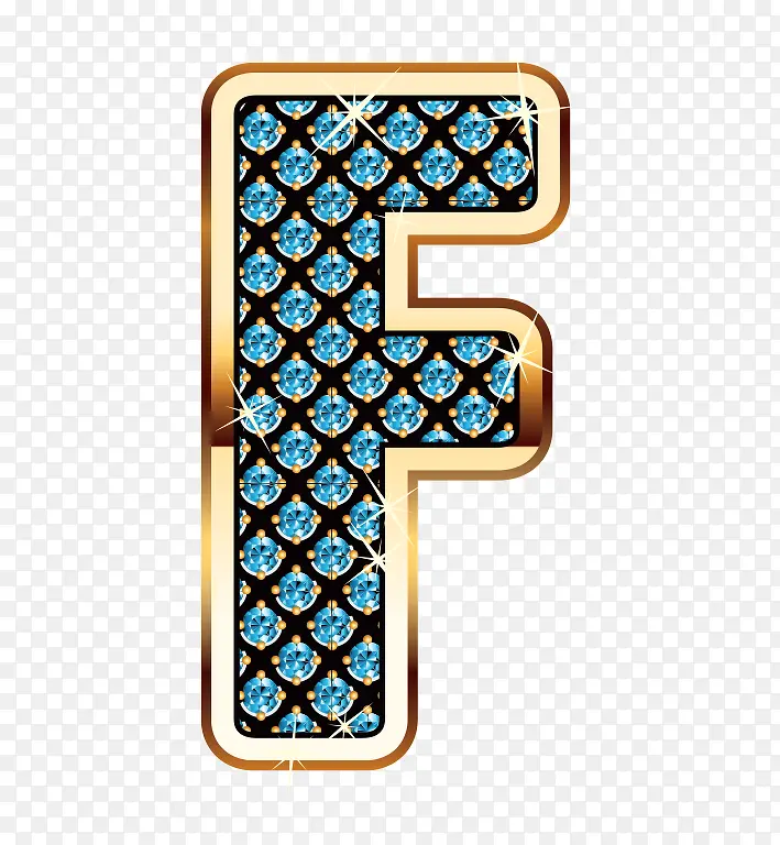 钻石字母F