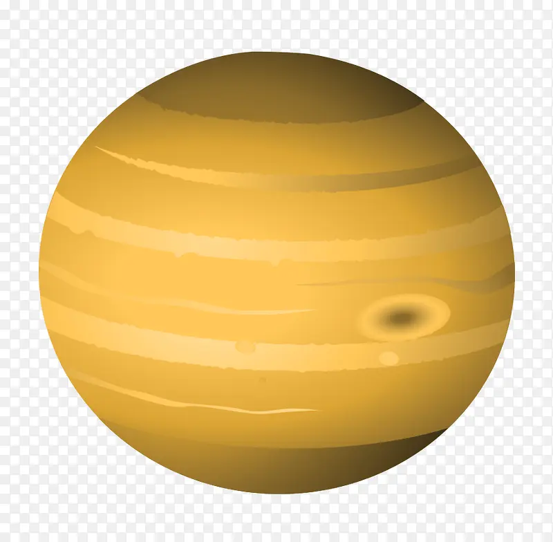 矢量星球星系卫星黄色