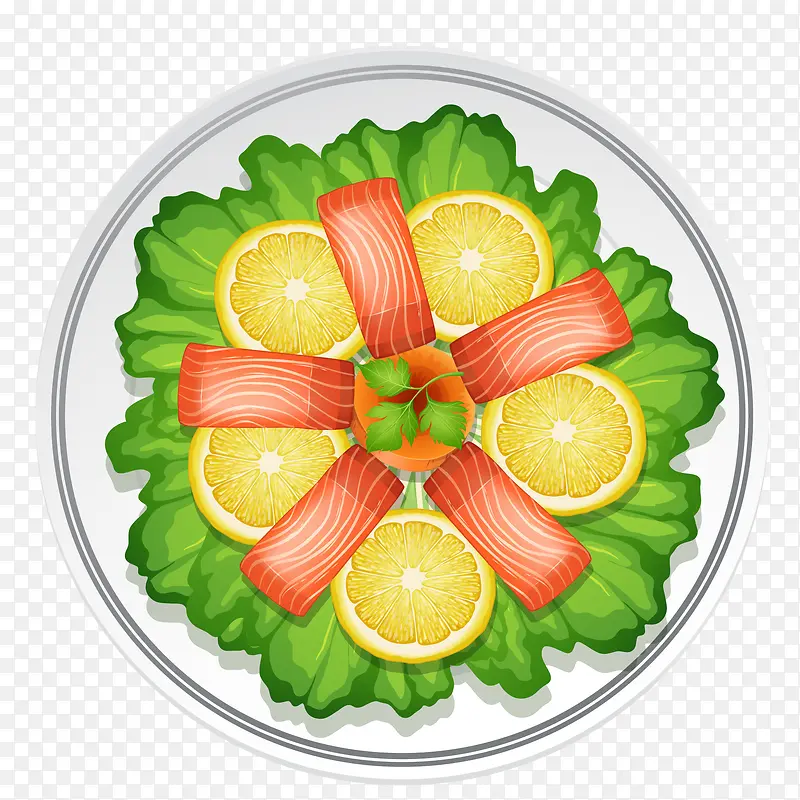 俯视图美食食物设计