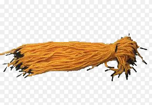 一捆黄色的绳子