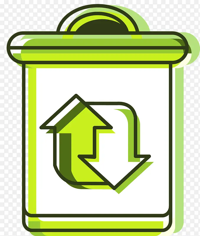 垃圾回收再利用环保标识