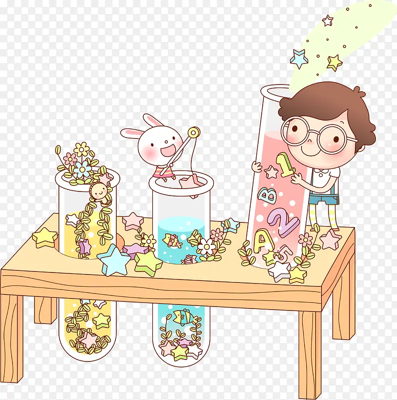 卡通试验