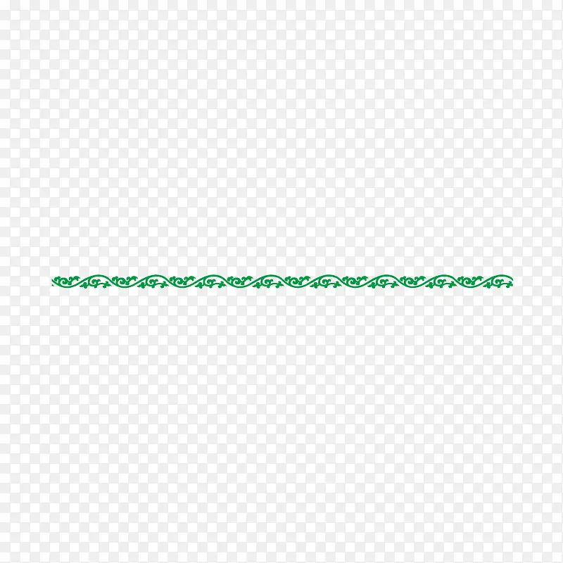 绿色花纹分割线