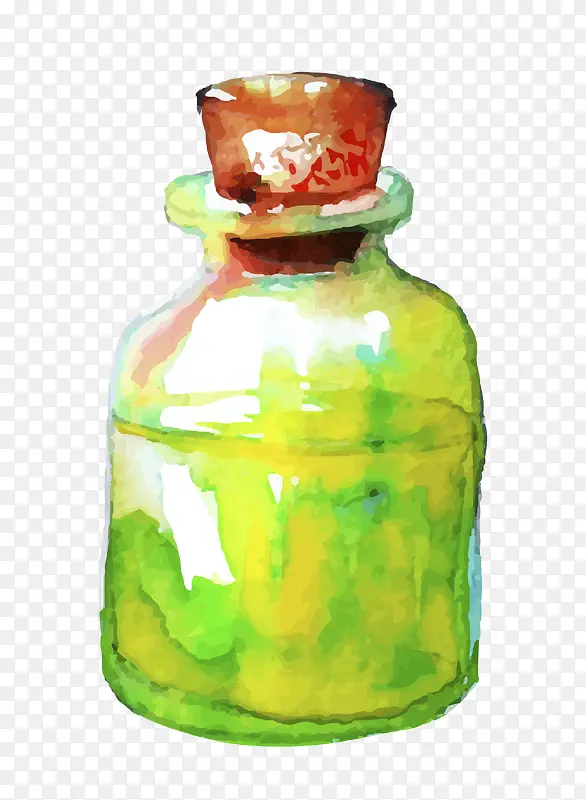 水彩SPA精油瓶