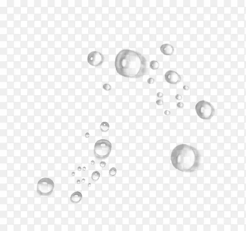 效果元素 水珠 白色泡泡