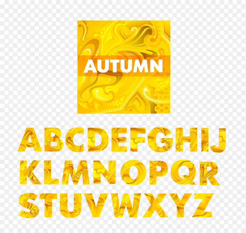 秋季英文字体