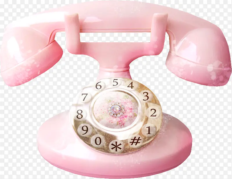 粉色漂亮电话