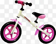 粉色儿童自行车