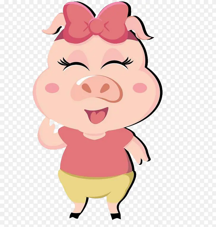 微笑的小猪