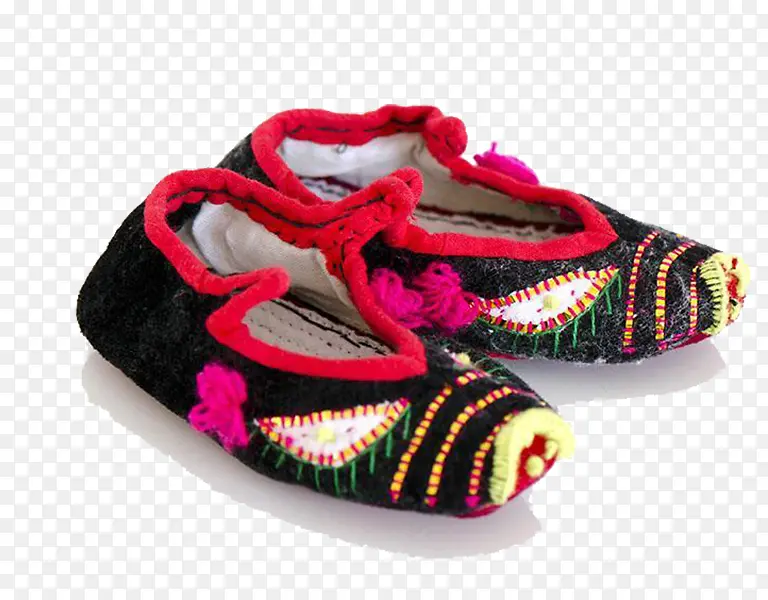 民族风刺绣鞋子