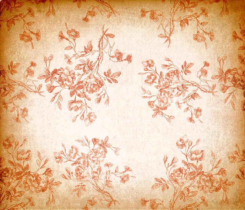 复古花卉壁纸背景