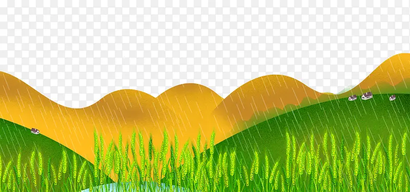 二十四节气谷雨简约清新banner