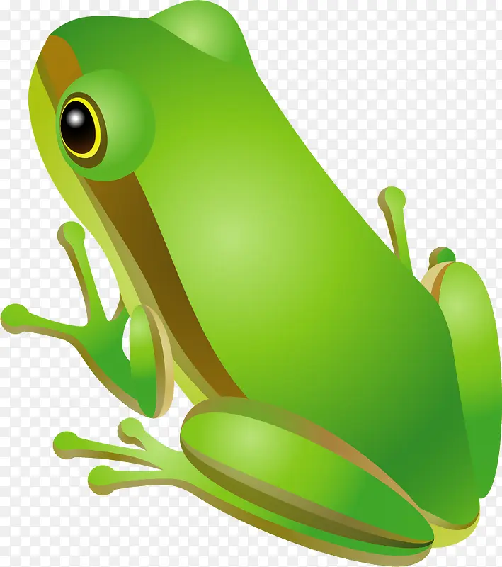 卡通绿色青蛙