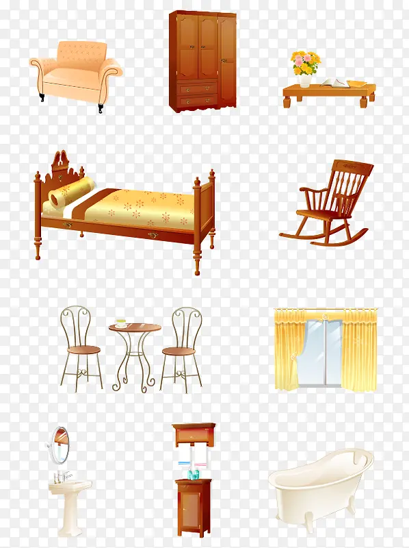 家具家用物品图标