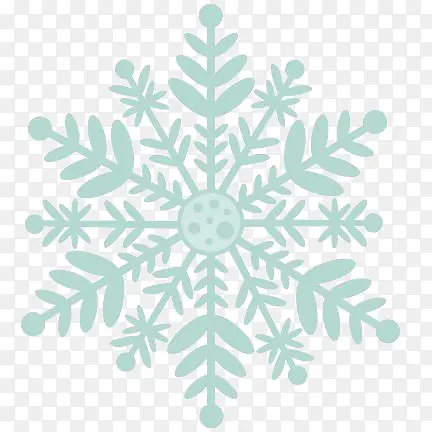 绿色雪花