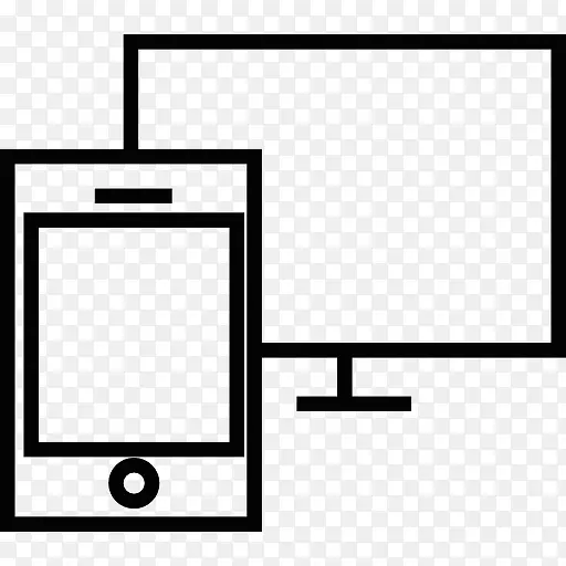 屏幕和电话图标