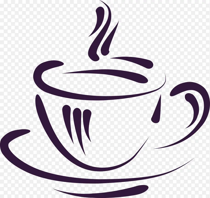 咖啡杯子简约图标元素
