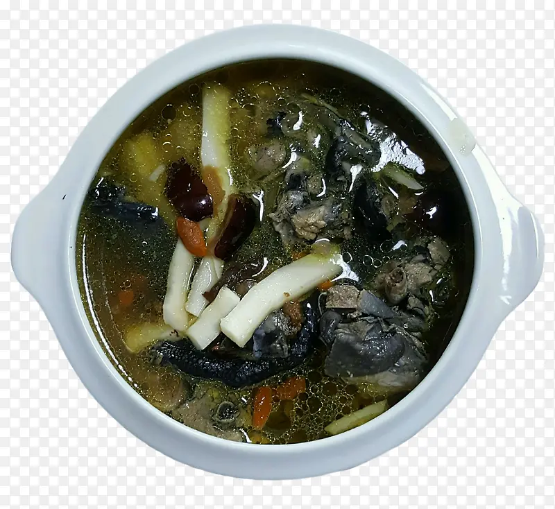 药材美味乌鸡炖汤