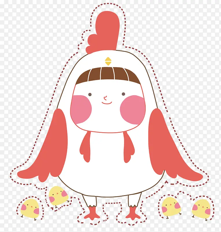 一只卡通小鸡