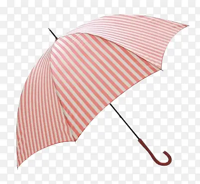 粉色条纹雨伞