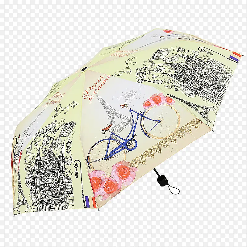 欧洲风复古折叠雨伞