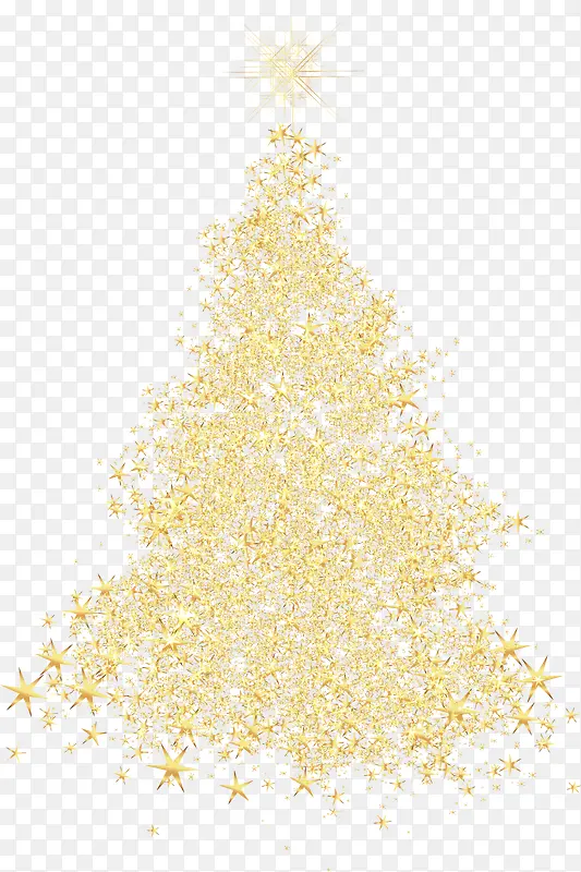 创意金色圣诞树