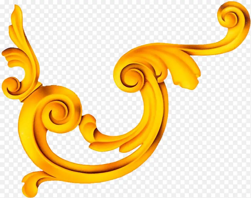 金色浮雕雕花花纹
