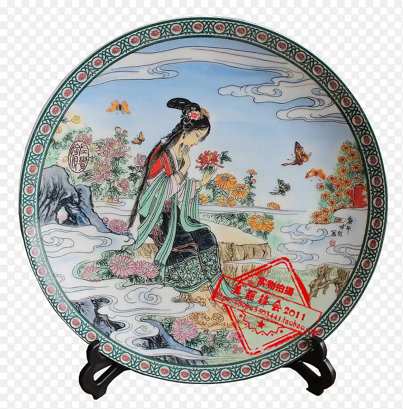 中国风陶瓷盘子
