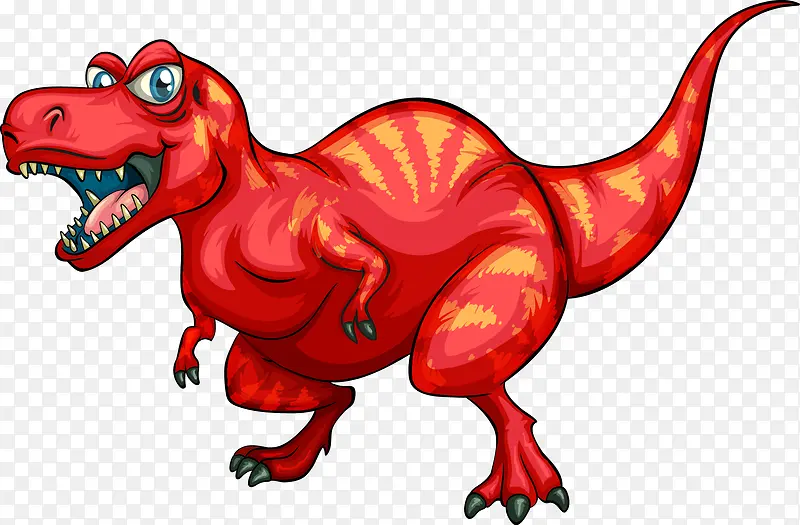 红色的恐龙