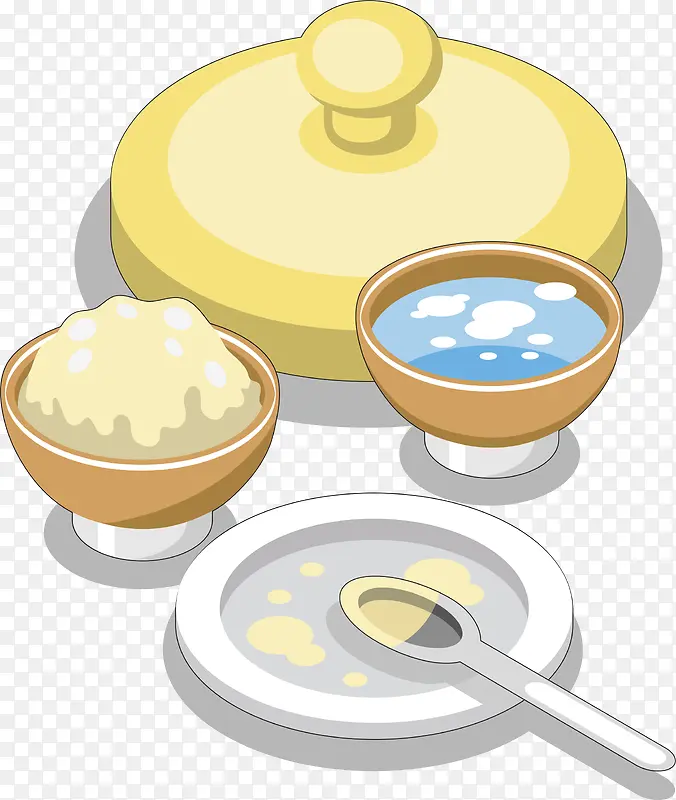 创意煲汤组合中国传统煲汤美食矢