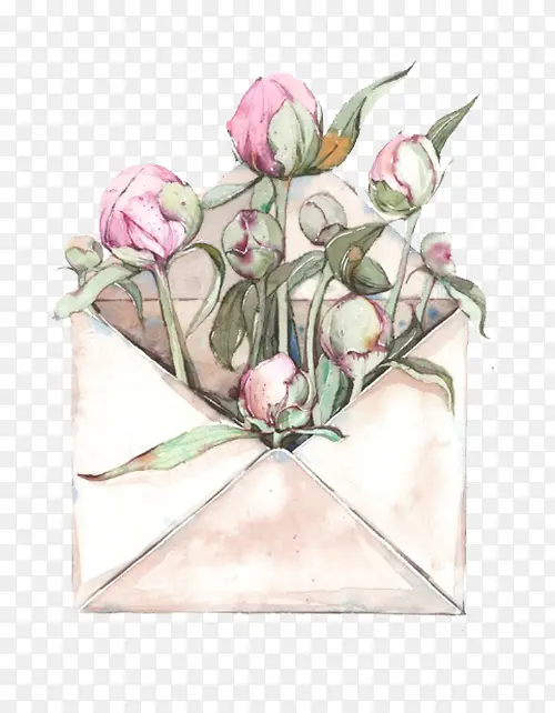 信封里的花