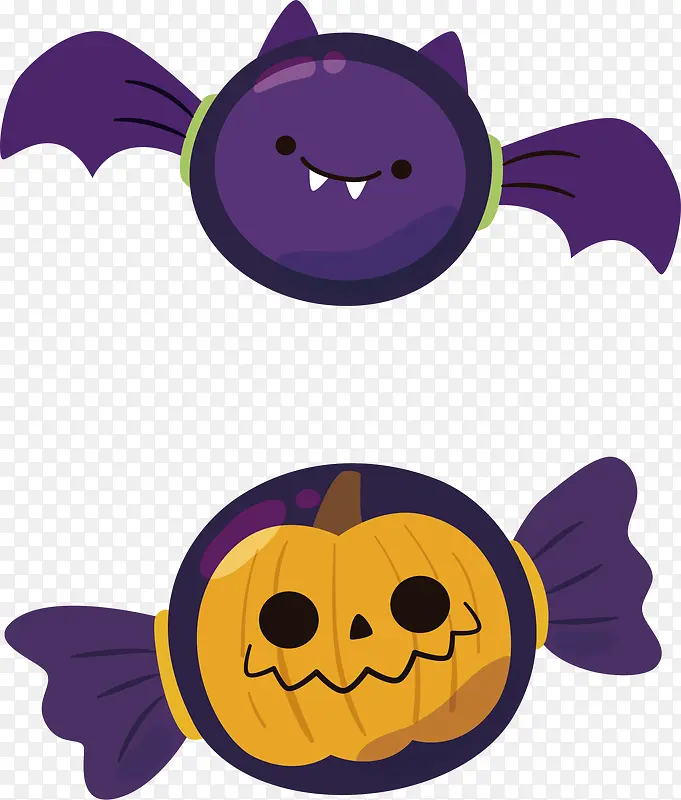 紫色蝙蝠糖果