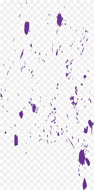 紫色钢笔墨水洒落笔刷矢量图