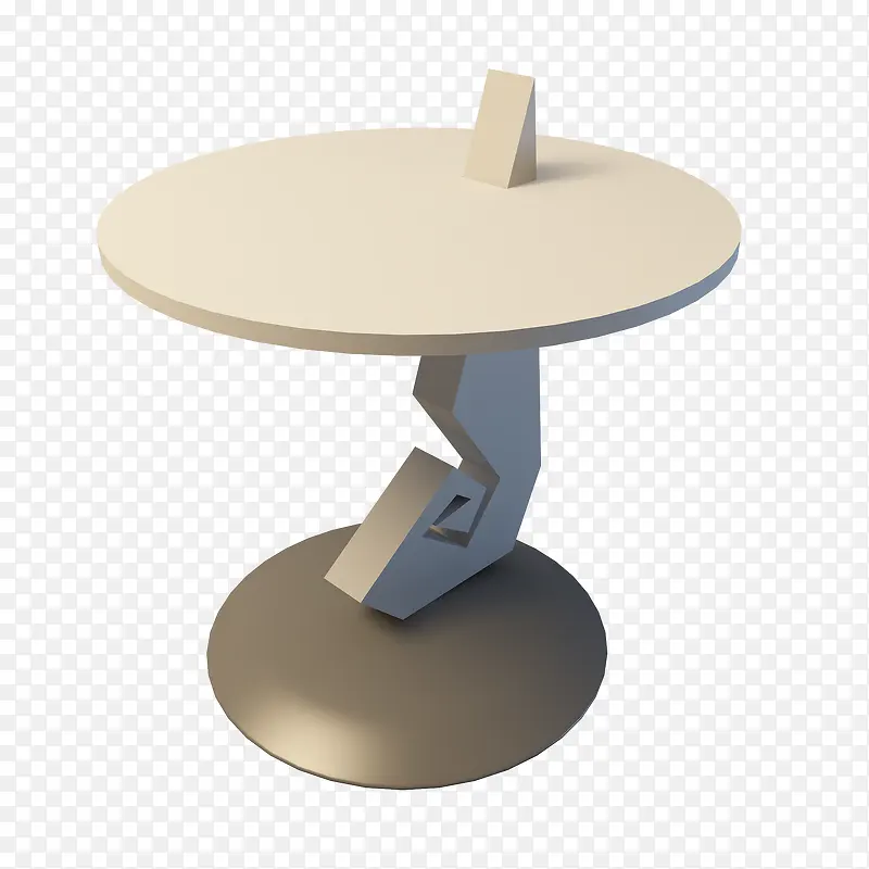 圆形设计感象牙白颜色欧式桌子