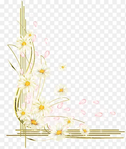 菊花边框免抠素材