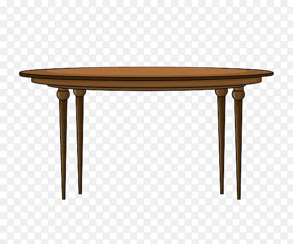 4条腿支撑的木桌