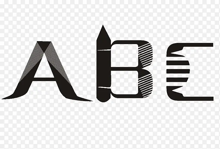 ABC字母艺术字体免费下载