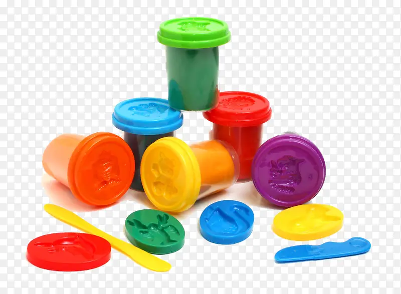 彩色的橡皮泥玩具