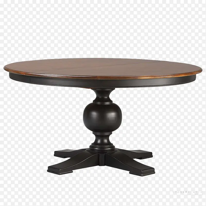 中式圆形红木餐桌