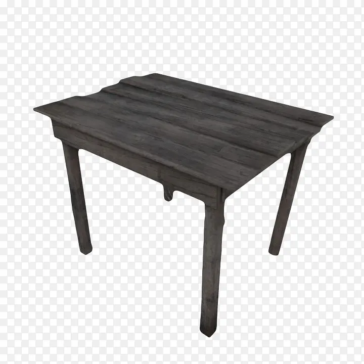 棕黑色旧桌子