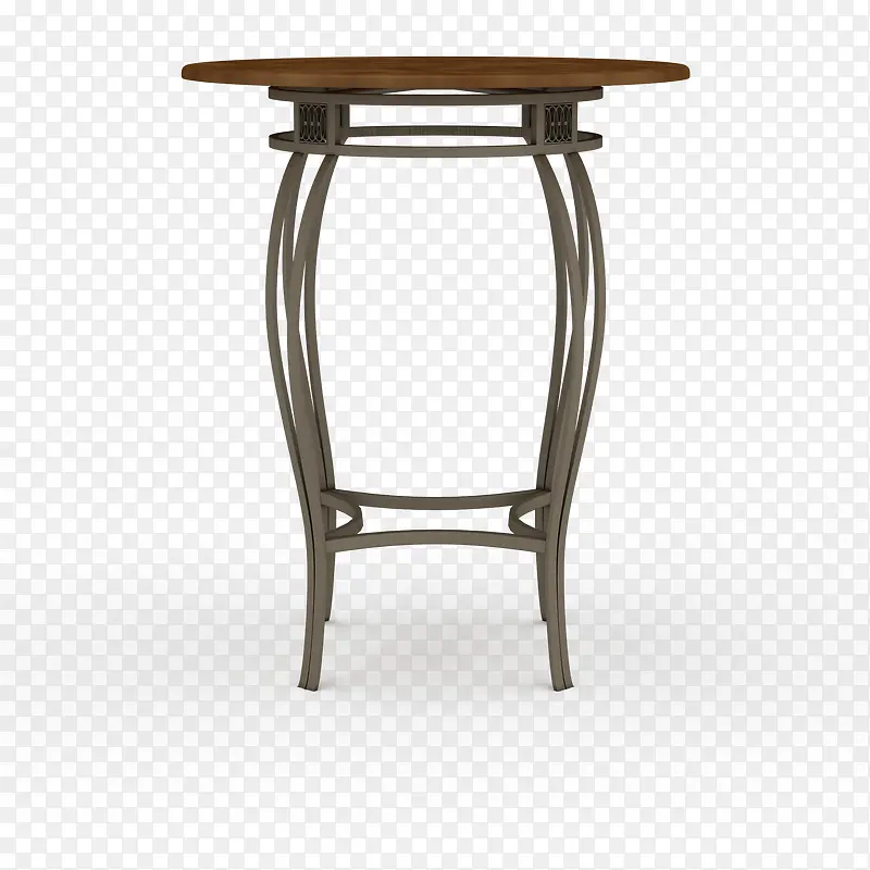 小型简单棕色时尚吧台桌