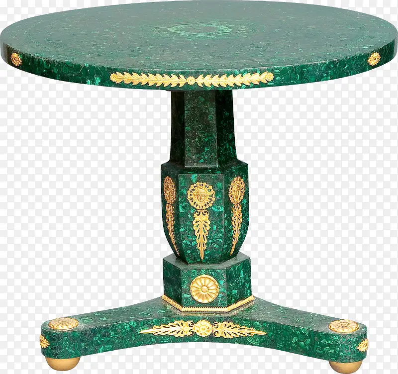 绿色大理石桌