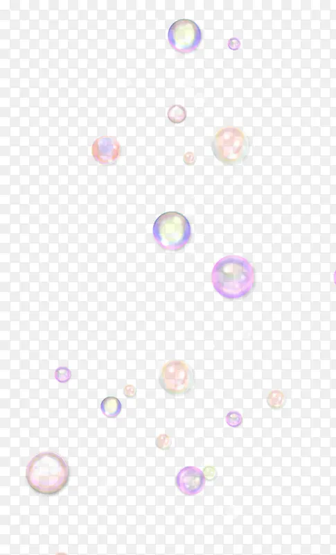 彩色水珠水泡免抠PNG图片